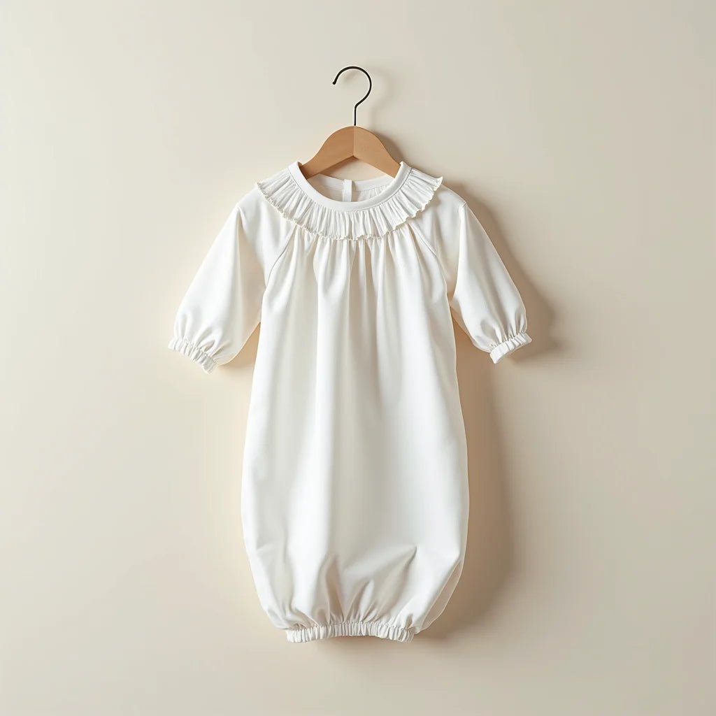 Soft Cotton Christening Gown for Timeless Baby Comfort - Oli Prik Copenhagen