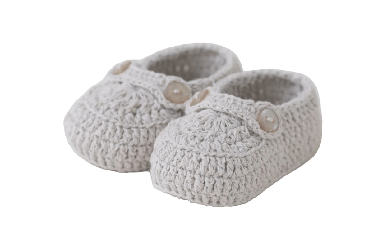 Christening Baby Booties 86GR Oli Prik Copenhagen