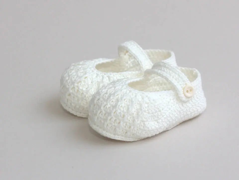 Christening Baby Booties 72W Oli Prik Copenhagen