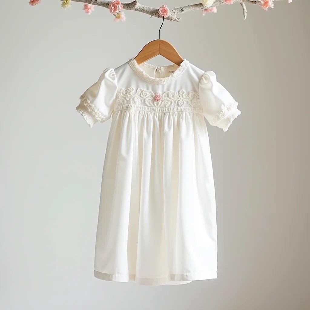 Embroidered Christening Gown: Lux Baby Keepsake | Oli Prik Copenhagen