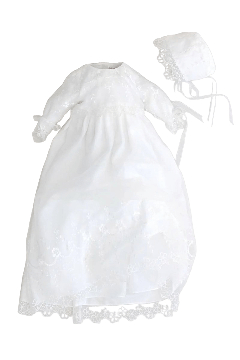Bristol Christening Dress | Elegant Embroidered Christening Gown Bristol Christening Dress | Elegant Embroidered Christening Gown