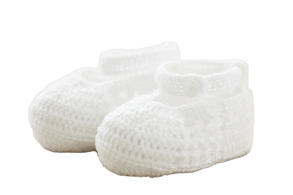 Christening Baby Booties 64W Oli Prik Copenhagen