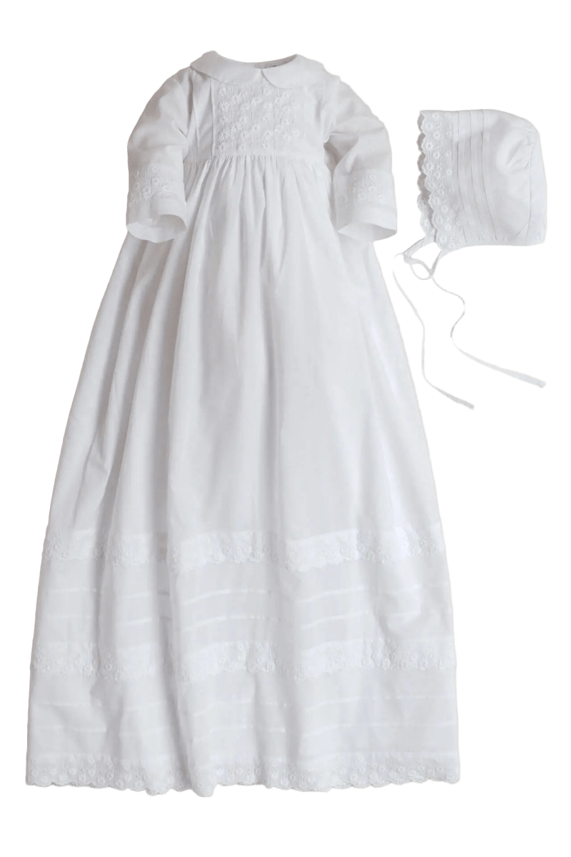 long sleeve lace christening dress Hellerup Christening Gown